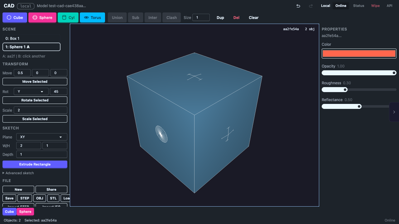 Adding a sphere to the scene